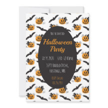 Festa de Halloween Jack O Lanternas Bat Black Oran