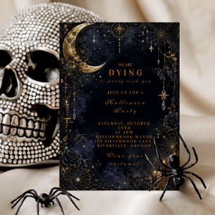 Convites Festa de Halloween Luxuosa e Glamurosa