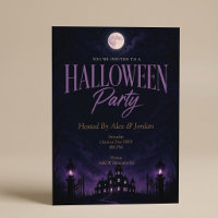 Festa de Halloween Mansão Assombrada Purple Gothic