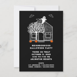 Convites Festa de Halloween no Bairro