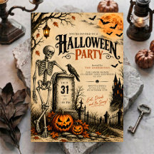 Festa de Halloween no Cemitério Assombrado Gótico
