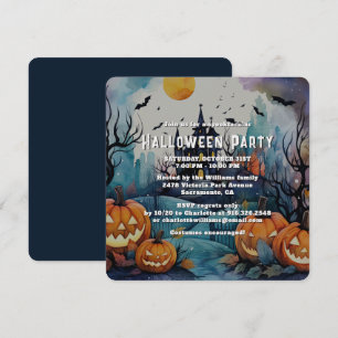 Convites Festa de Halloween Noite Spooky