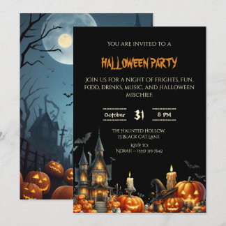 Convites Festa de Halloween para Adultos Assustadores
