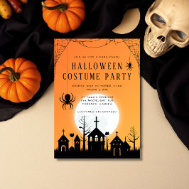 Convites Festa de Halloween para Adultos com Fantasia Laran