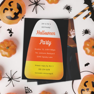 Convites Festa de Halloween para Crianças de Milho Doce