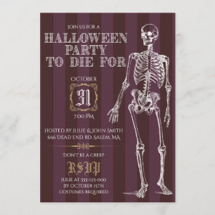 Convites Festa De Halloween Para Morrer