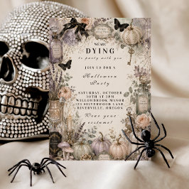 Convites Festa de Halloween Pastel Elegante