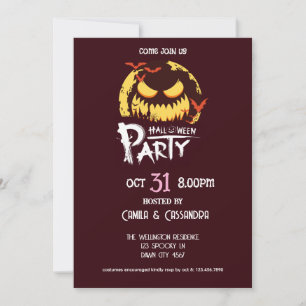 Convites Festa de Halloween, que é uma espécie de bruxa