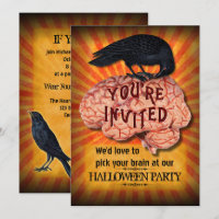 Festa de Halloween - Raven assustador personalizad