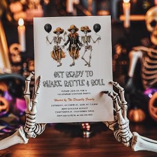 Convites Festa de Halloween Shake Rattle Roll para Adultos