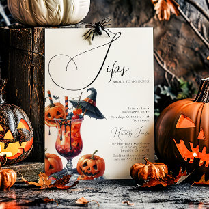 Convites Festa de Halloween Sips About To Go Down