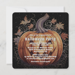 Convites Festa de Halloween Spooky Jack O’Lantern