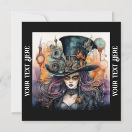 Convites Festa de Halloween Steampunk