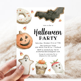 Convites Festa de Halloween Sweet Treats