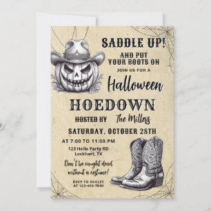 Convites Festa de Hoedown do Halloween Ocidental, Spookboy