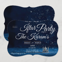 Convites Festa de Iftar da Mesquita Azul Elegante no Ramada