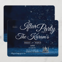 Convites Festa de Iftar da Mesquita Azul Elegante no Ramada