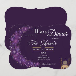 Convites Festa de Iftar do Ramadan da Mesquita Mínima Roxa