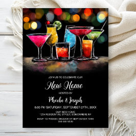 Convites Festa de Inauguração da Casa com Coquetéis