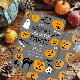 Convites Festa de Jack-o-lanternas do FESTA HALLOWEEN Perso