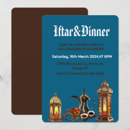 Convites Festa de jantar de Iftar Ramadan Kareem