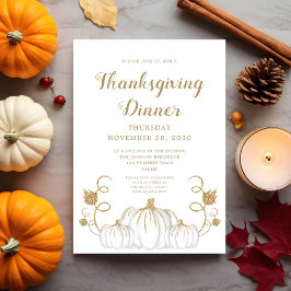 Convites Festa de Janto de Ação de Graças de Polinês