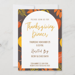 Convites Festa de Janto Floral de Ação de Graças