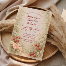 Festa de Jardim de Morango de Primeiro Aniversário