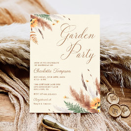 Convites Festa de Jardim primeiro aniversario Floral de Flo