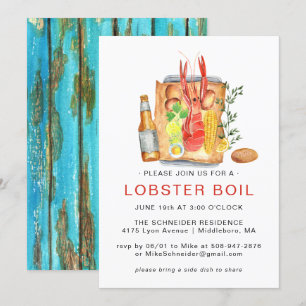 Convites Festa de Lagosta de Verão   Churrasco de Lagosta A