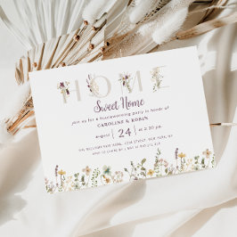 Convites festa de limpeza das casas de flores silvestres