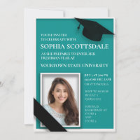 Festa de Mala de Faculdade Azul e Branco Foto