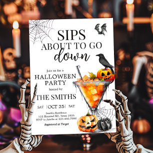 Convites Festa de Malas Martini Halloween