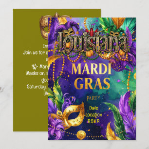 Convites Festa de Mardi Gras – Lousiana