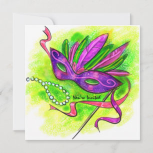 Convites Festa de Mascarada de Ano Novo