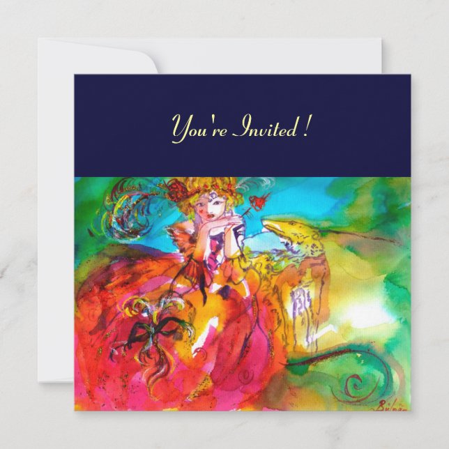 CONVITES FESTA DE MÁSCARAS DE CARNAVAL DA MIRANDOLINA (Frente)