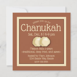 Convites Festa de Matzoh Ball Hanukkah
