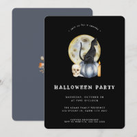 Festa de Moon Gato de Cama do Halloween