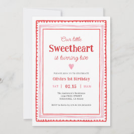 Convites Festa de Namoradossegundo aniversário da pequena q