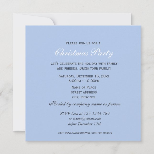 Convites festa de natais vintages (Frente)