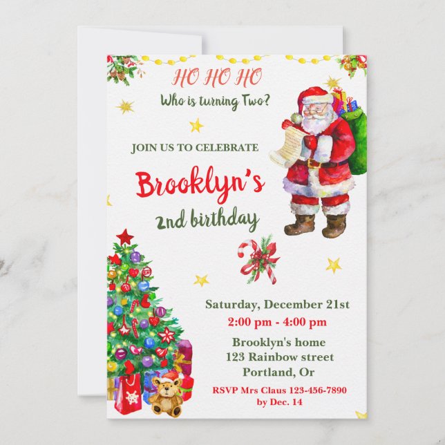 Convites Festa de Natal (Frente)