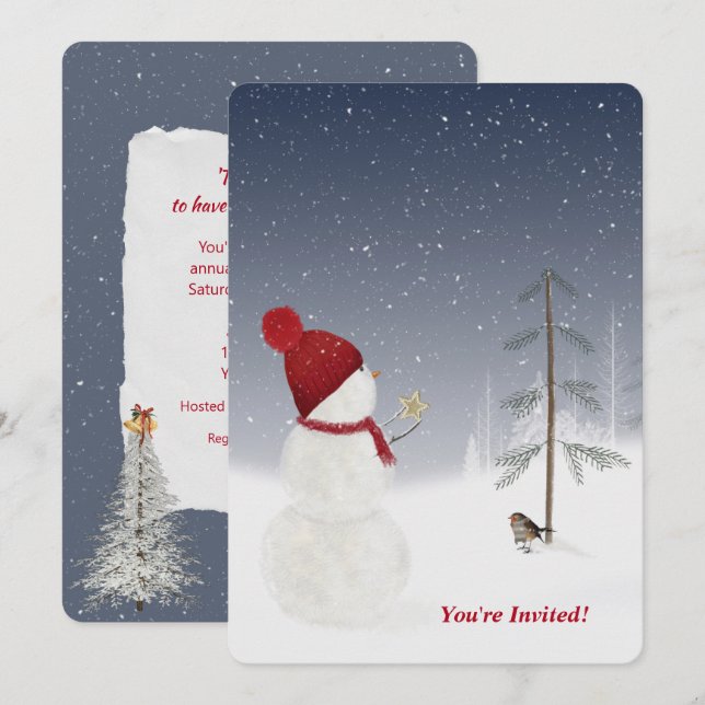 Convites Festa de Natal (Frente/Verso)