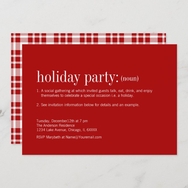 Convites Festa de Natal (Frente/Verso)