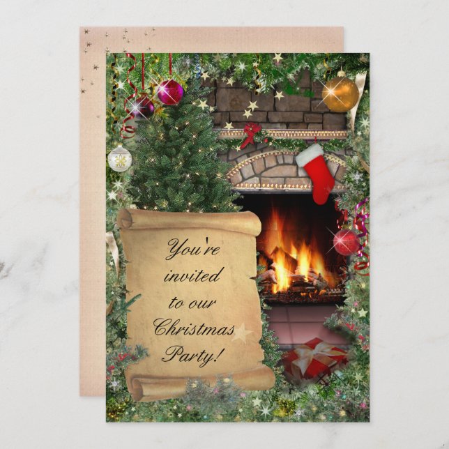 Convites Festa de Natal (Frente/Verso)