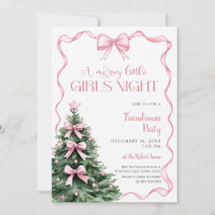 Convites Festa de Natal à Noite das Meninas