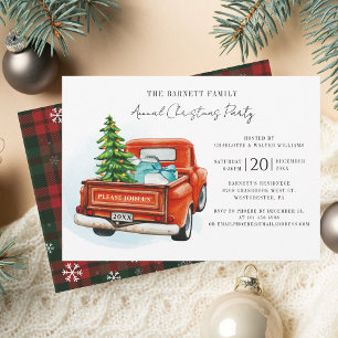 Convites Festa de Natal Anual da Família