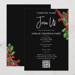 Convites Festa de Natal Anual do Escritório da Empresa