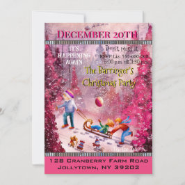 Convites Festa de Natal Anual do Funtime de Leitura