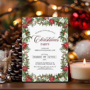 Convites Festa de Natal Anual dos Funcionários Corporativos