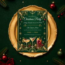 Festa de Natal Art Déco Esmeralda